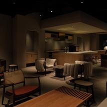 SAUNA SAKURADOの1Fに併設されたカフェバー